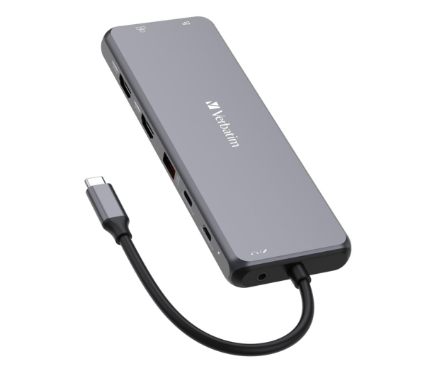 VERBATIM USB-C - 3xUSB 3.2, 2xUSB-C PD, 2xHDMI, DP, RJ45, Audio 32153 - 1236401 - zdjęcie 2